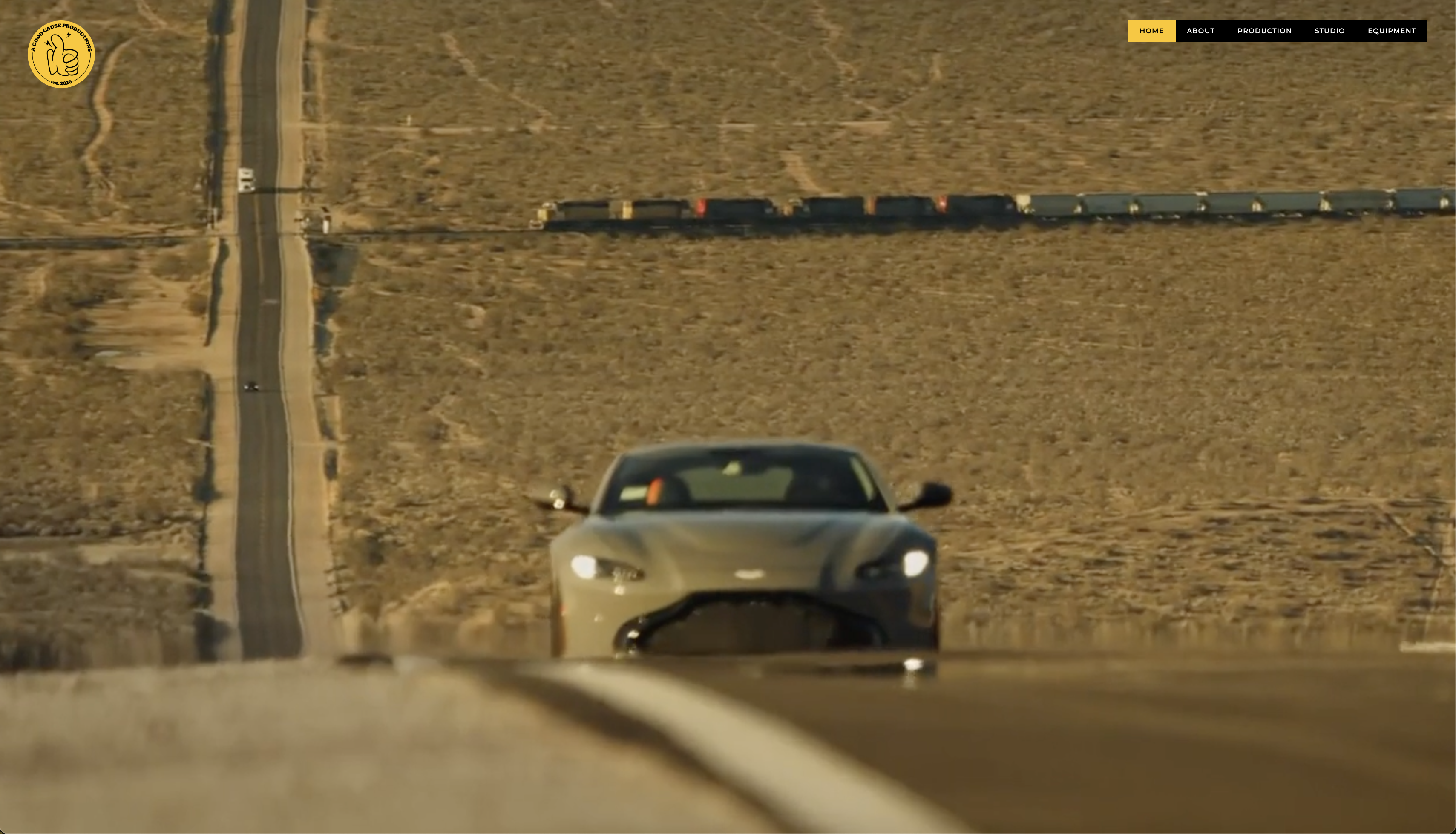 AGC home screen showing a still from a video